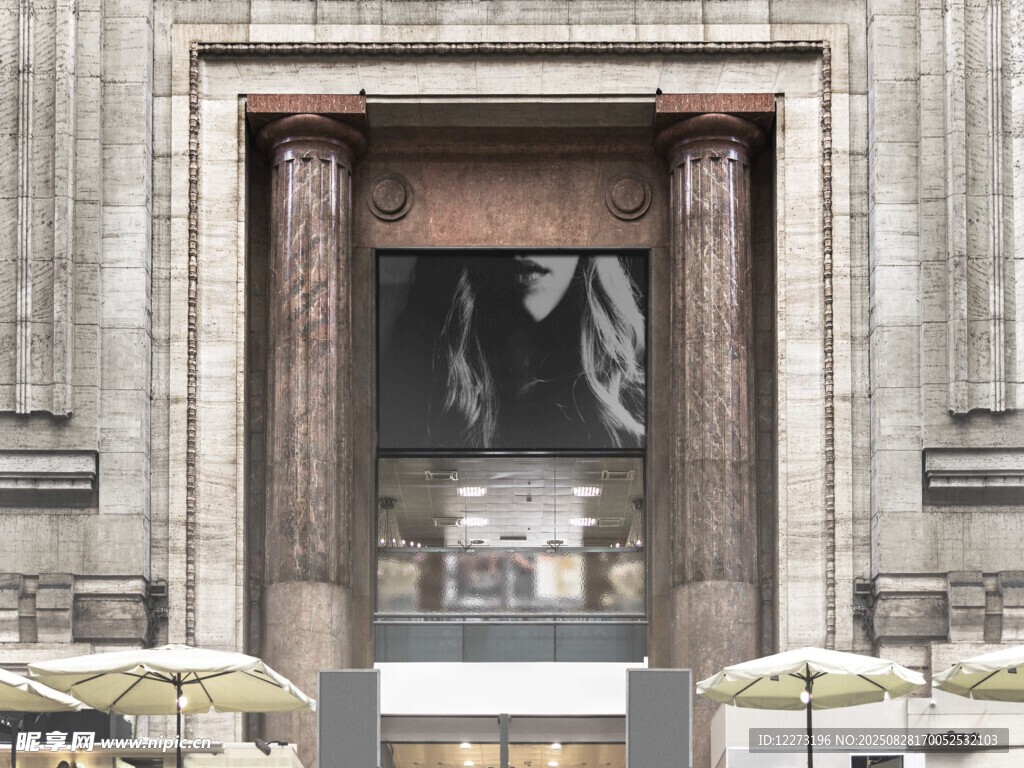 古典建筑大门景观