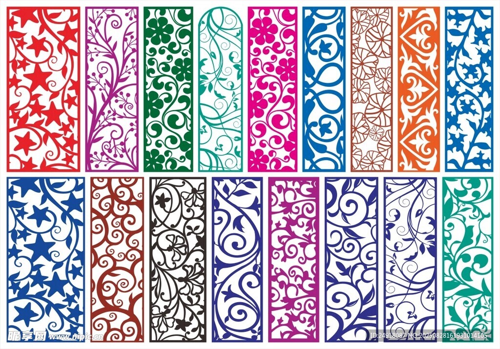 窗花 镂空花纹 屏风 隔断雕花