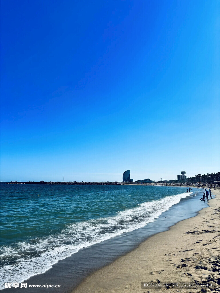 美丽海滨沙滩风光