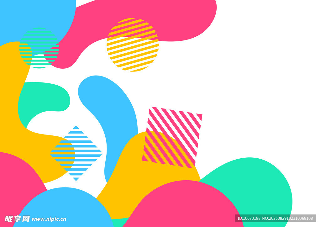 多彩几何抽象图案背景