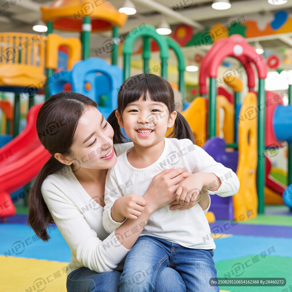儿童乐园快乐母女