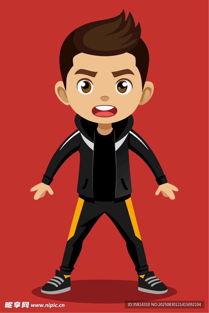 活力男孩酷炫运动装扮