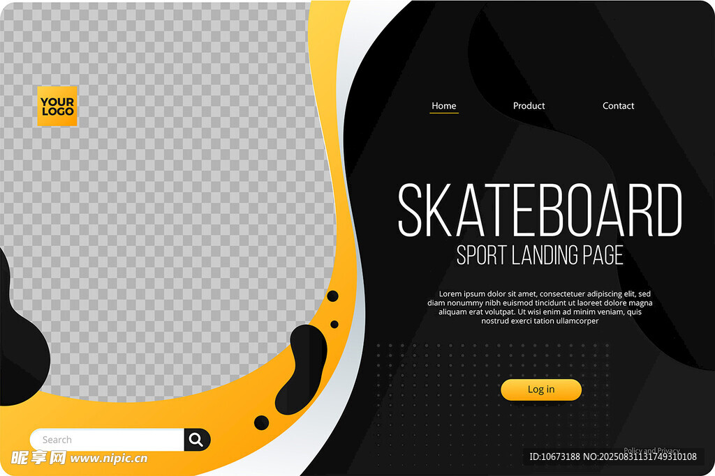 时尚滑板APP界面设计