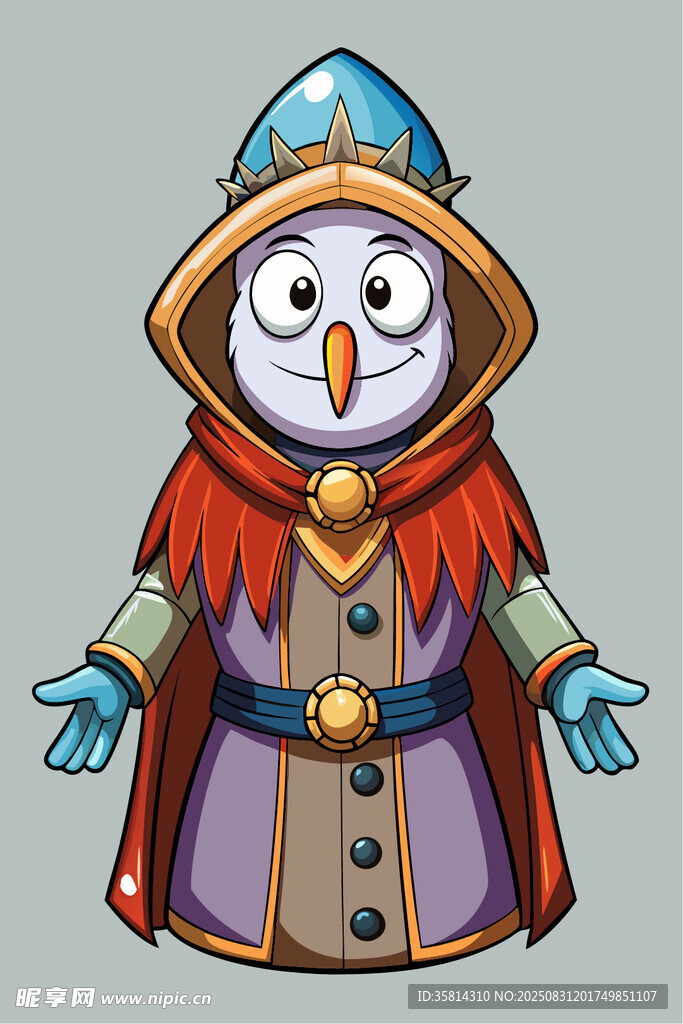 魔法雪人形象设计