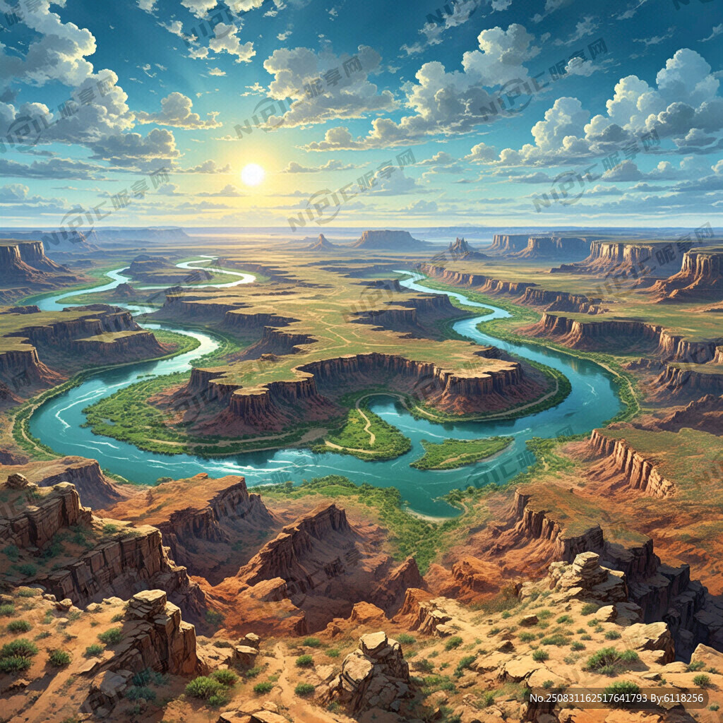 超大广角 俯视视角 大漠孤烟直