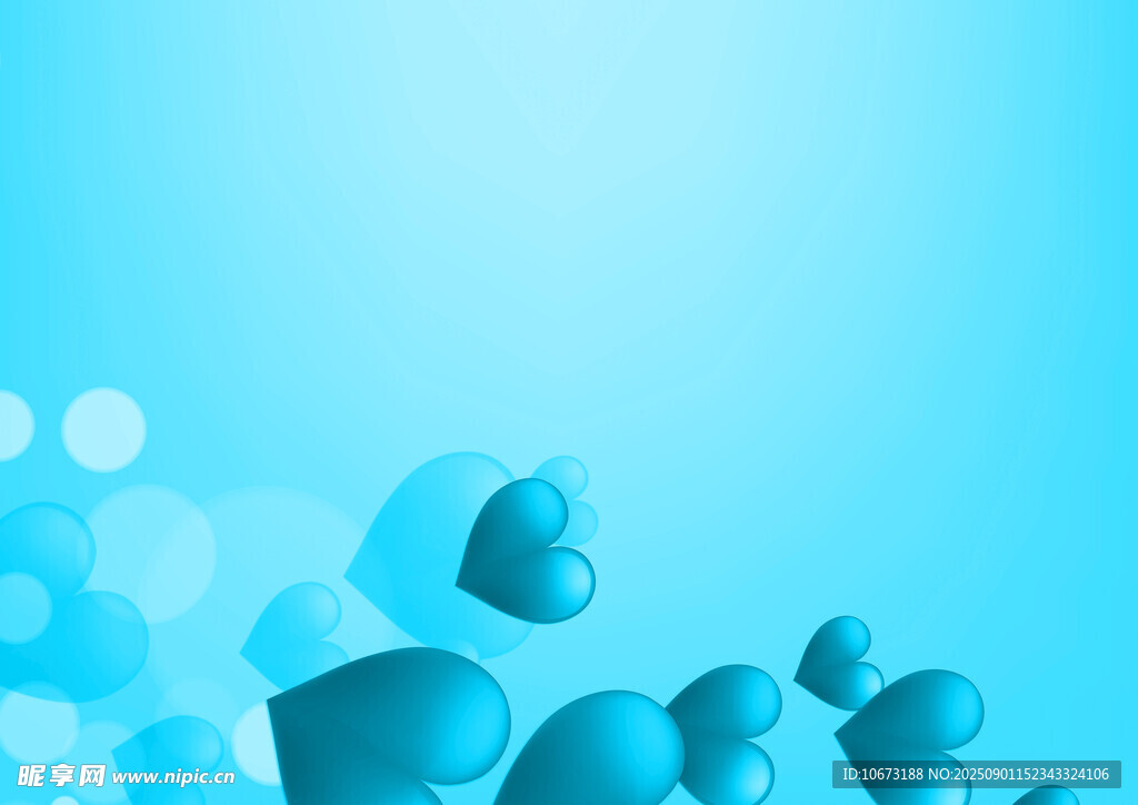 蓝色梦幻鱼群背景图