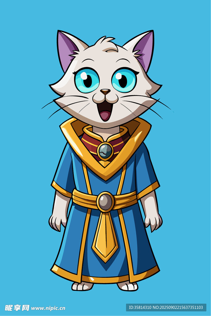 穿古装的可爱猫咪