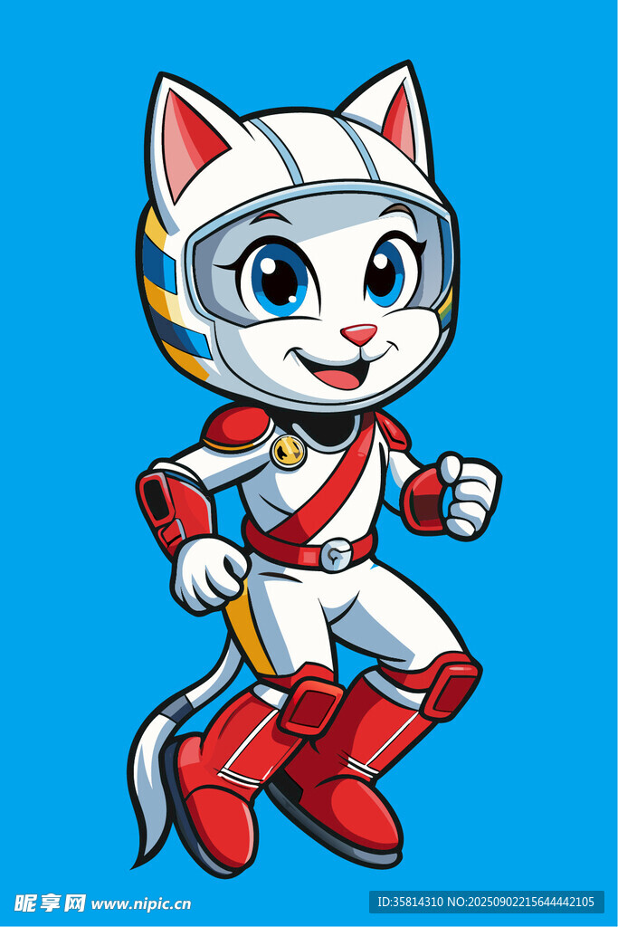 卡通猫咪小英雄
