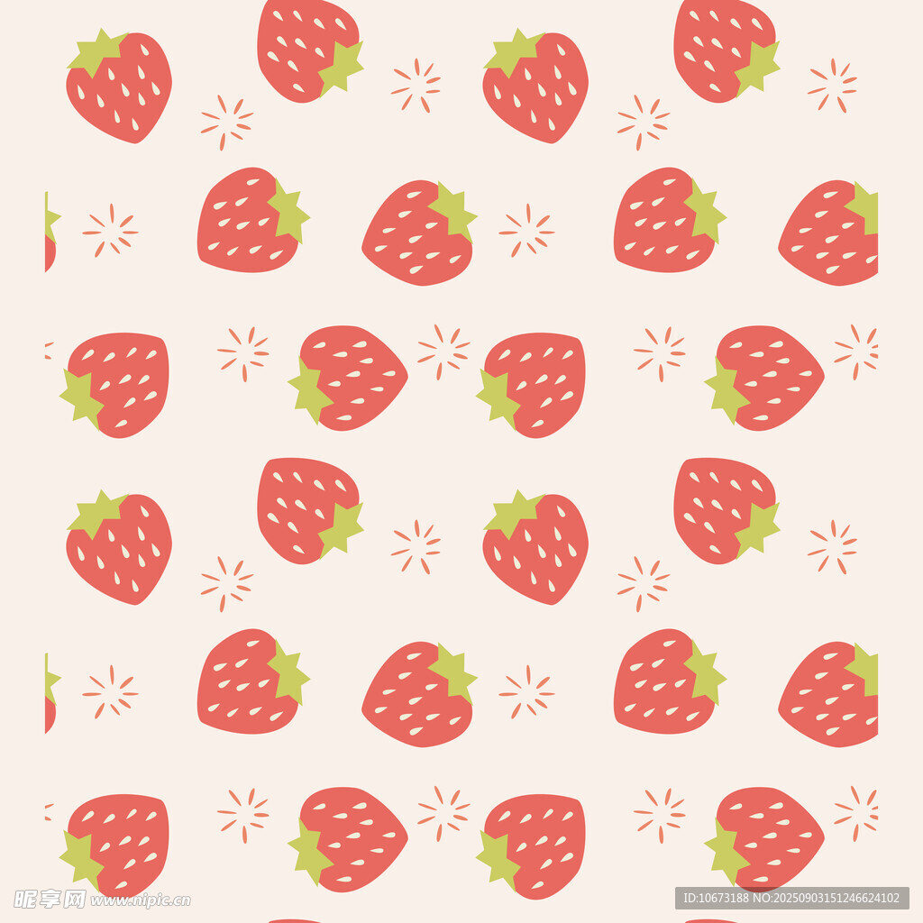 草莓图案背景