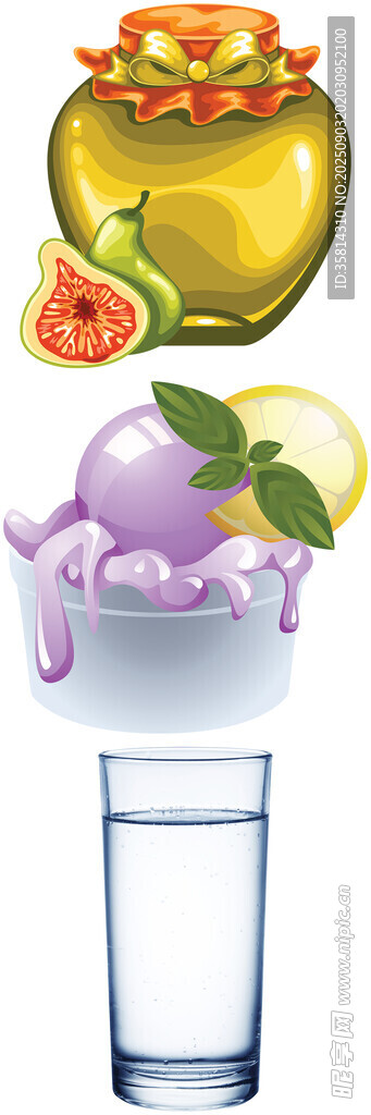 美味饮品与水果组合