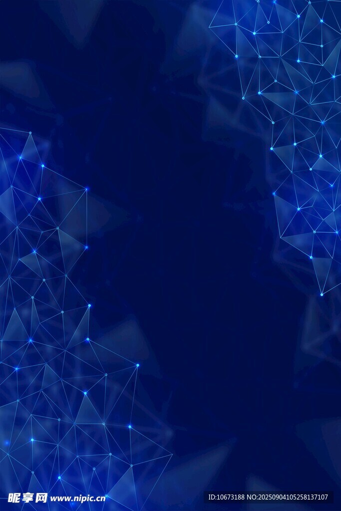 蓝色抽象几何光影图案