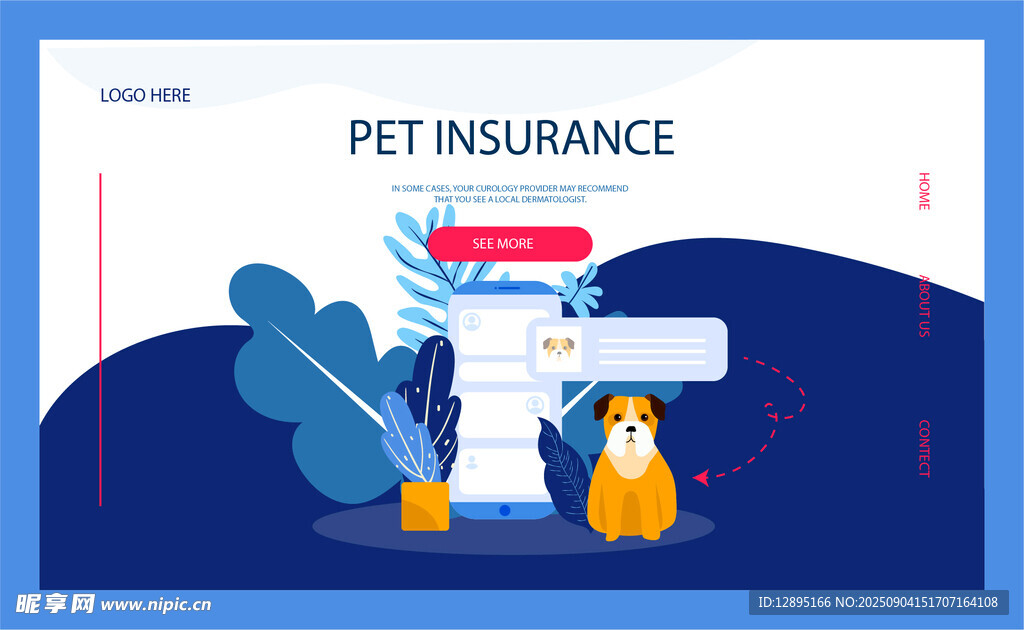 宠物保险服务宣传图