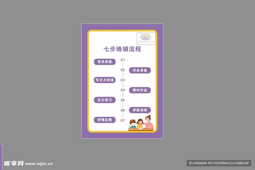 托管 七步晚辅导