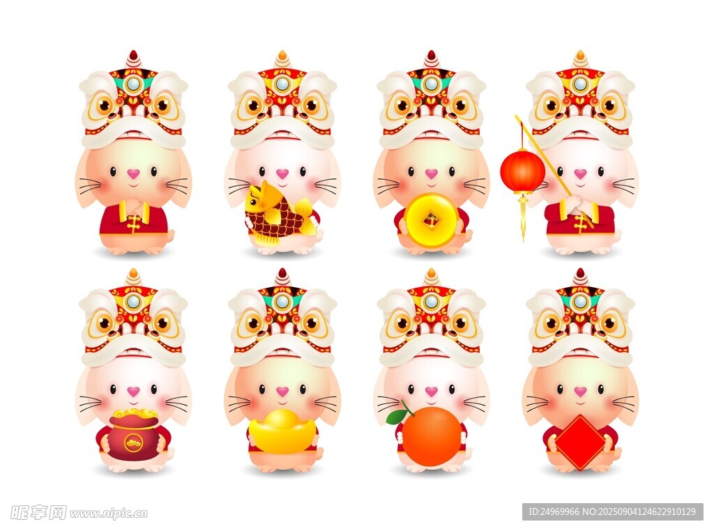 可爱生肖卡通形象摆件