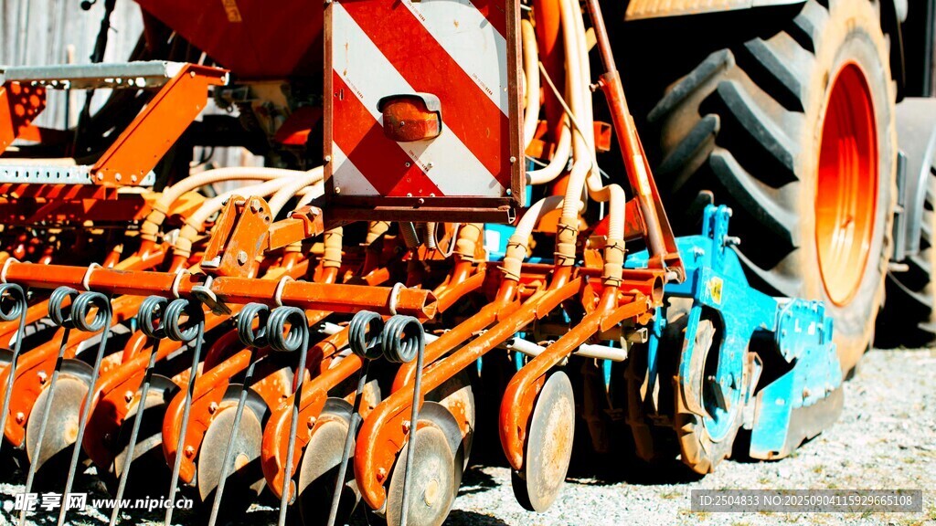 农业播种机械特写
