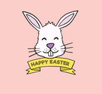 复活节兔子插画