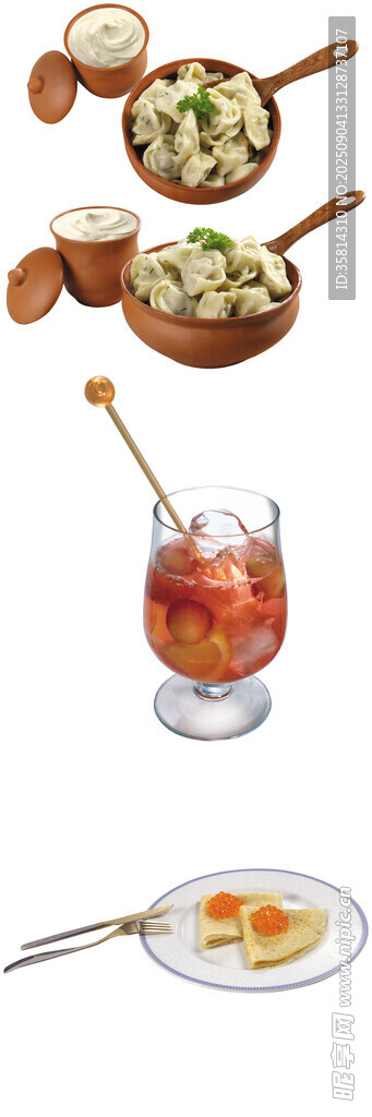 烹饪场景中的多样厨具