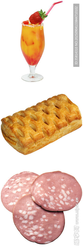 美味甜点与香肠组合