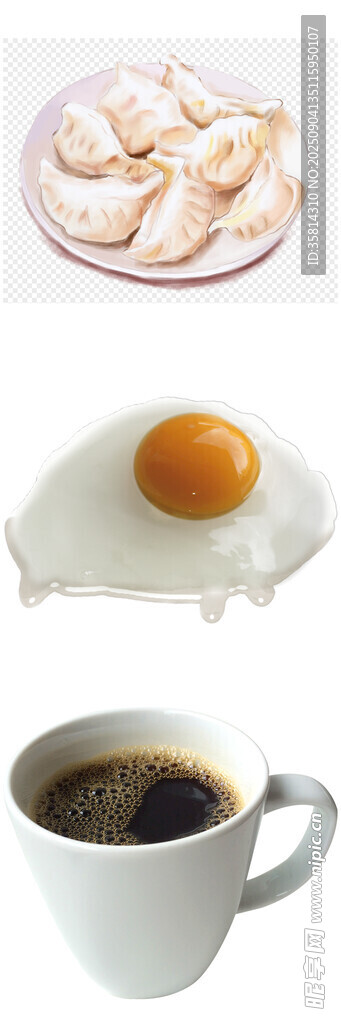早餐组合鸡蛋点心与咖啡