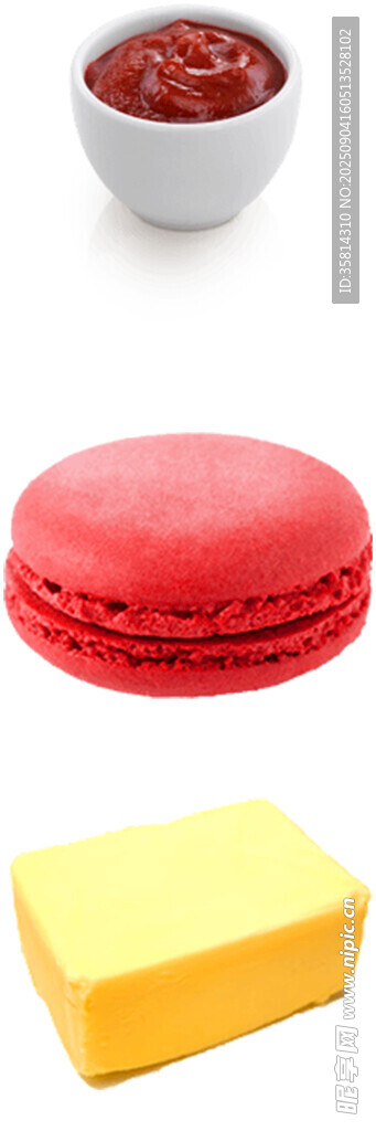 马卡龙与酱料