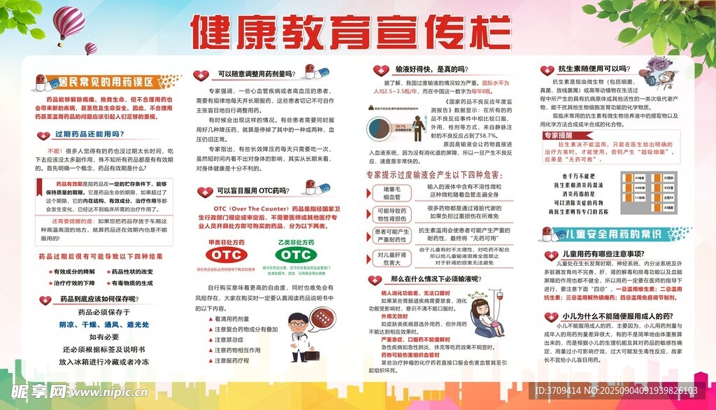 安全用药宣传栏  健康教育宣栏
