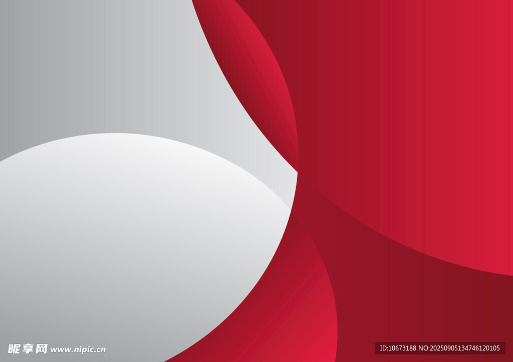 红色白色抽象几何图形