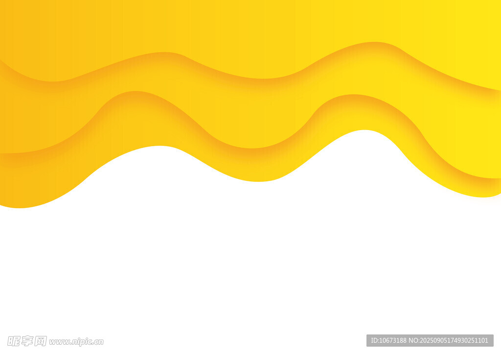 黄色波浪形渐变背景图