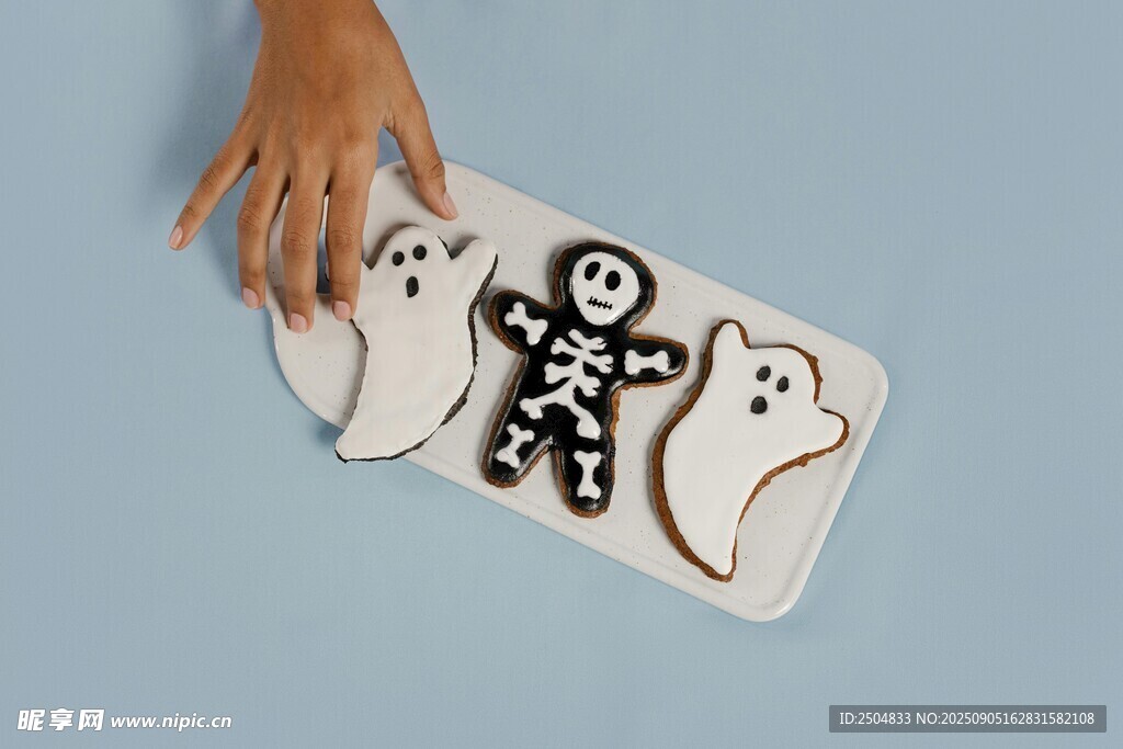 手绘幽灵与鬼怪图案