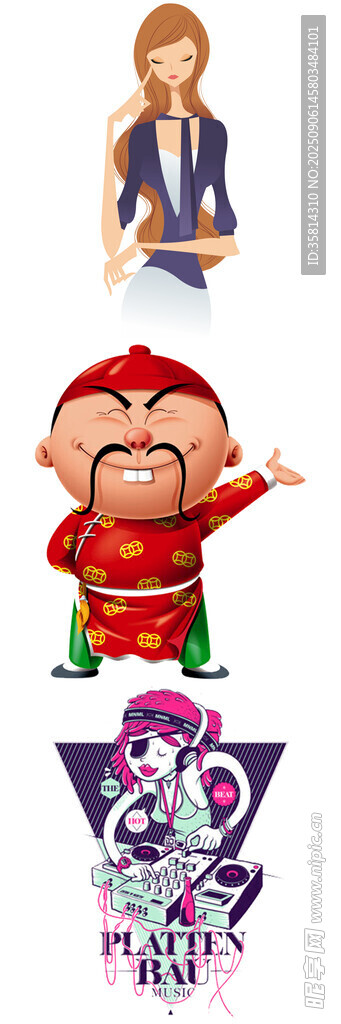 卡通角色与人物形象展示