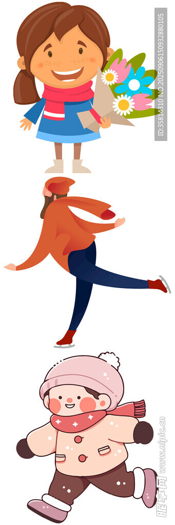 儿童多样冬季欢乐活动