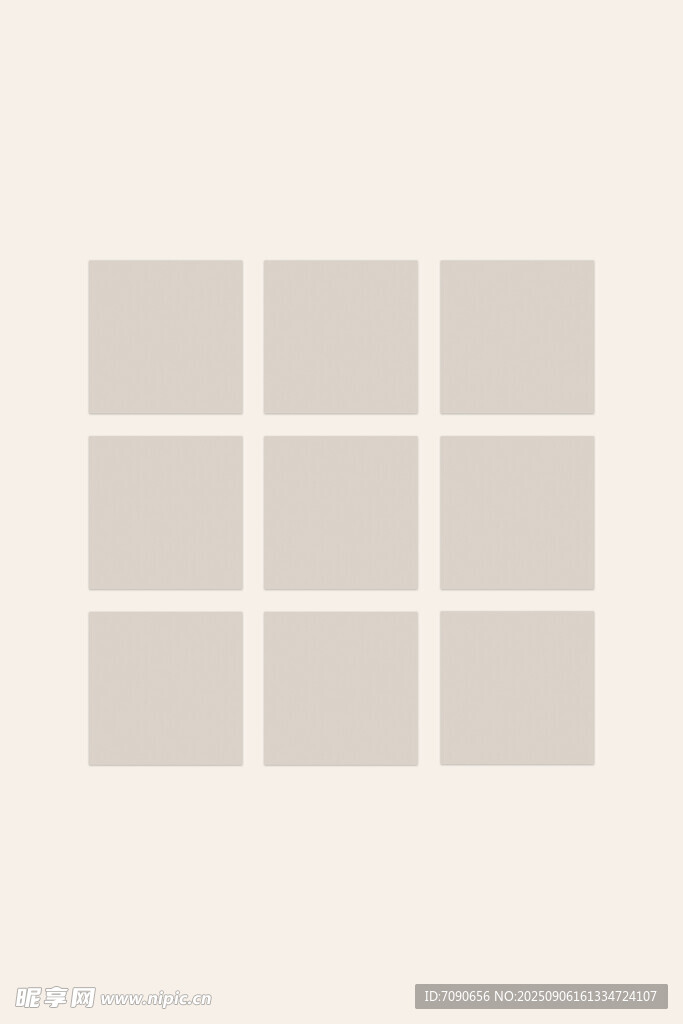 九宫格简约灰白背景图
