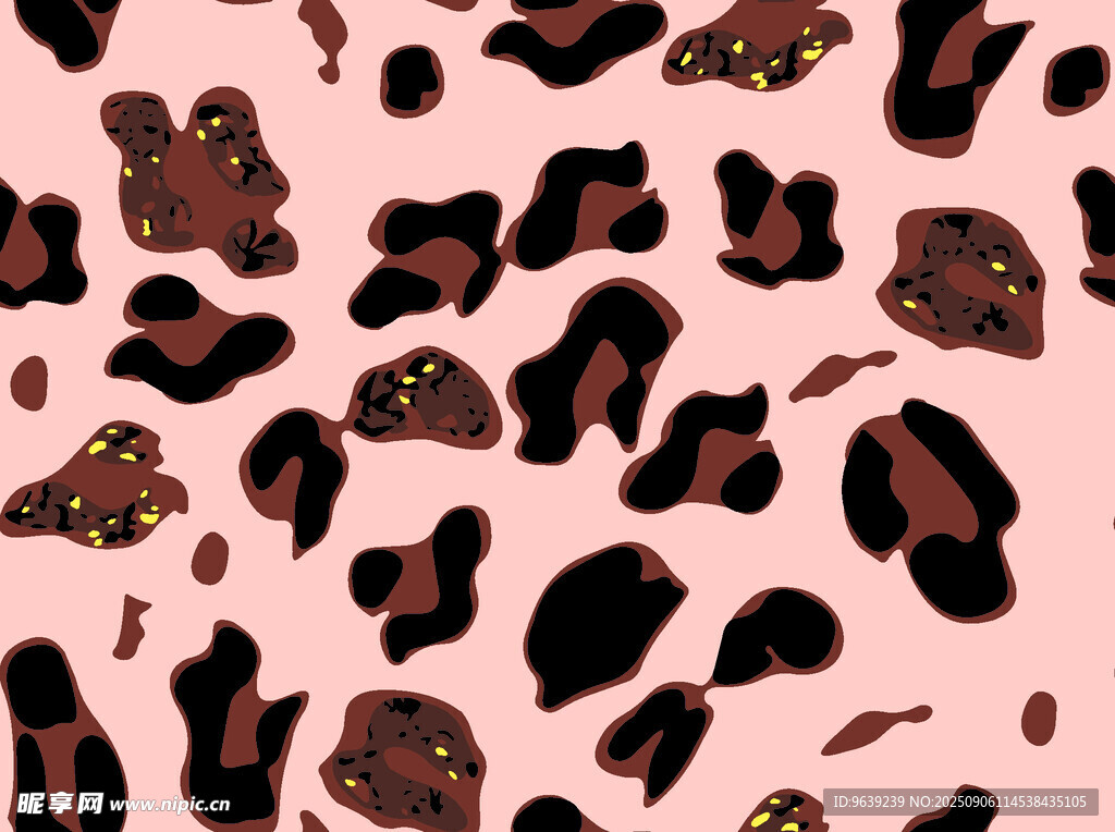 豹纹图案时尚背景纹理