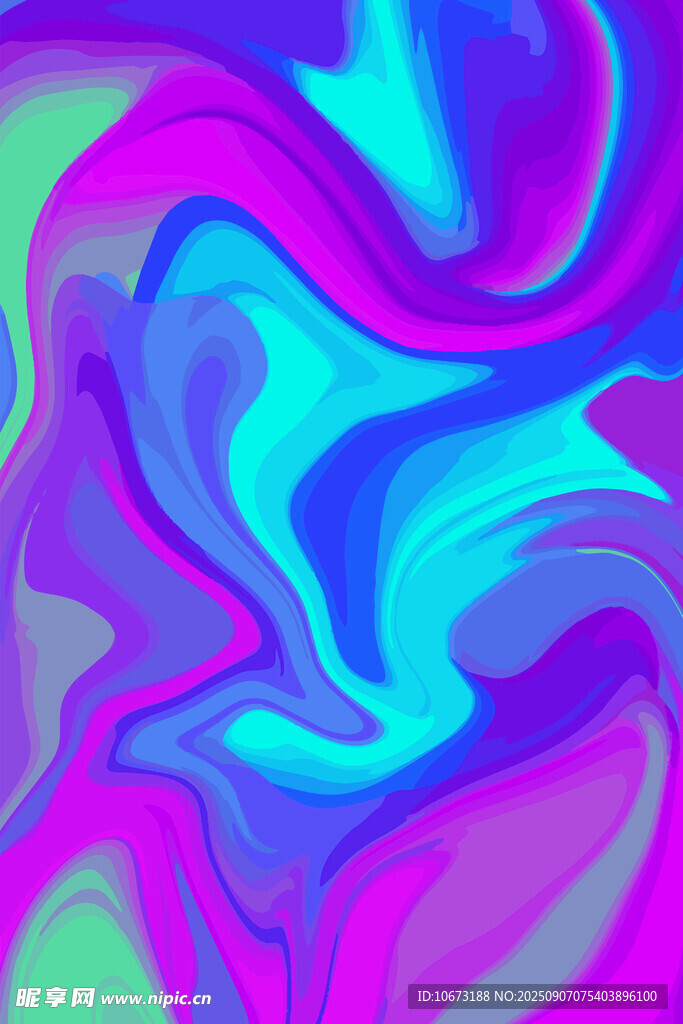 梦幻流体渐变抽象背景图
