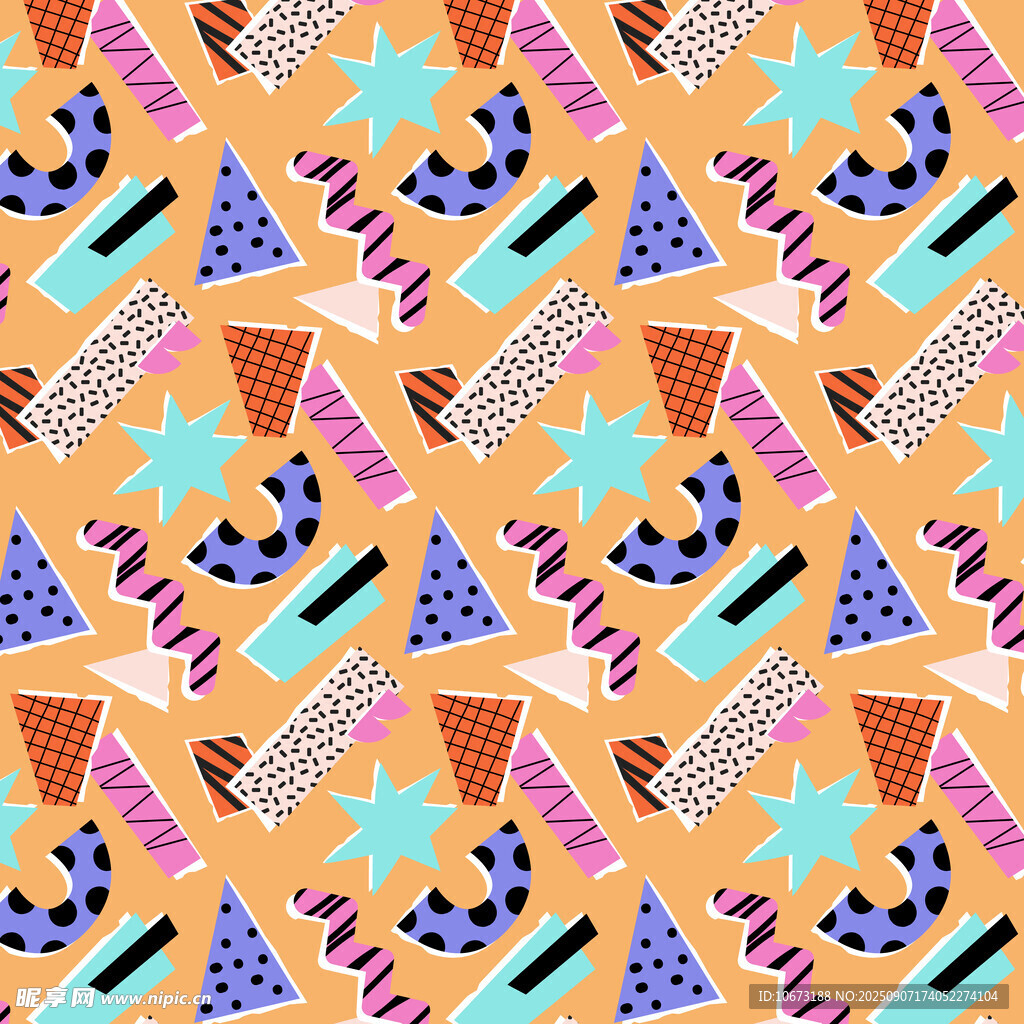 多彩冰淇淋图案背景