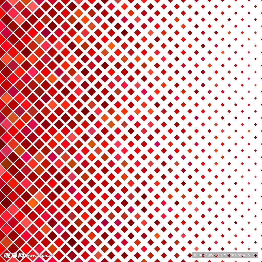 红色渐变半色调点阵背景