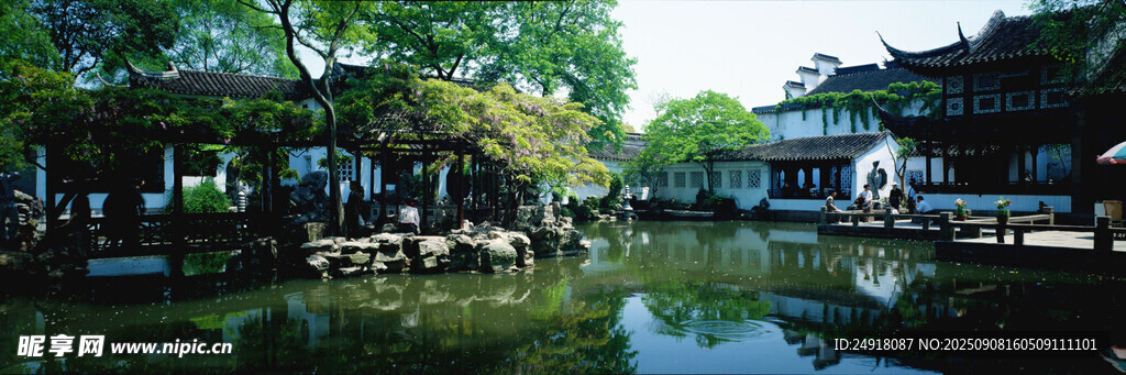 江南水乡静谧水景