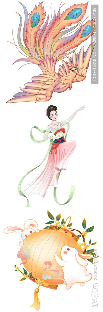 古风神话元素插画