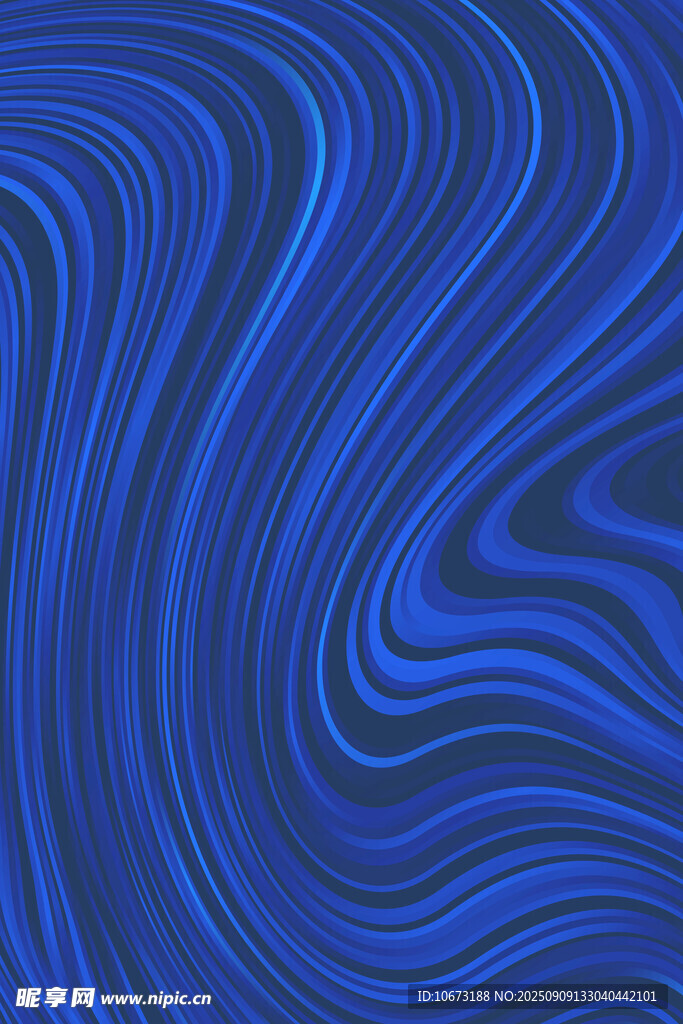 蓝色波纹抽象背景图案