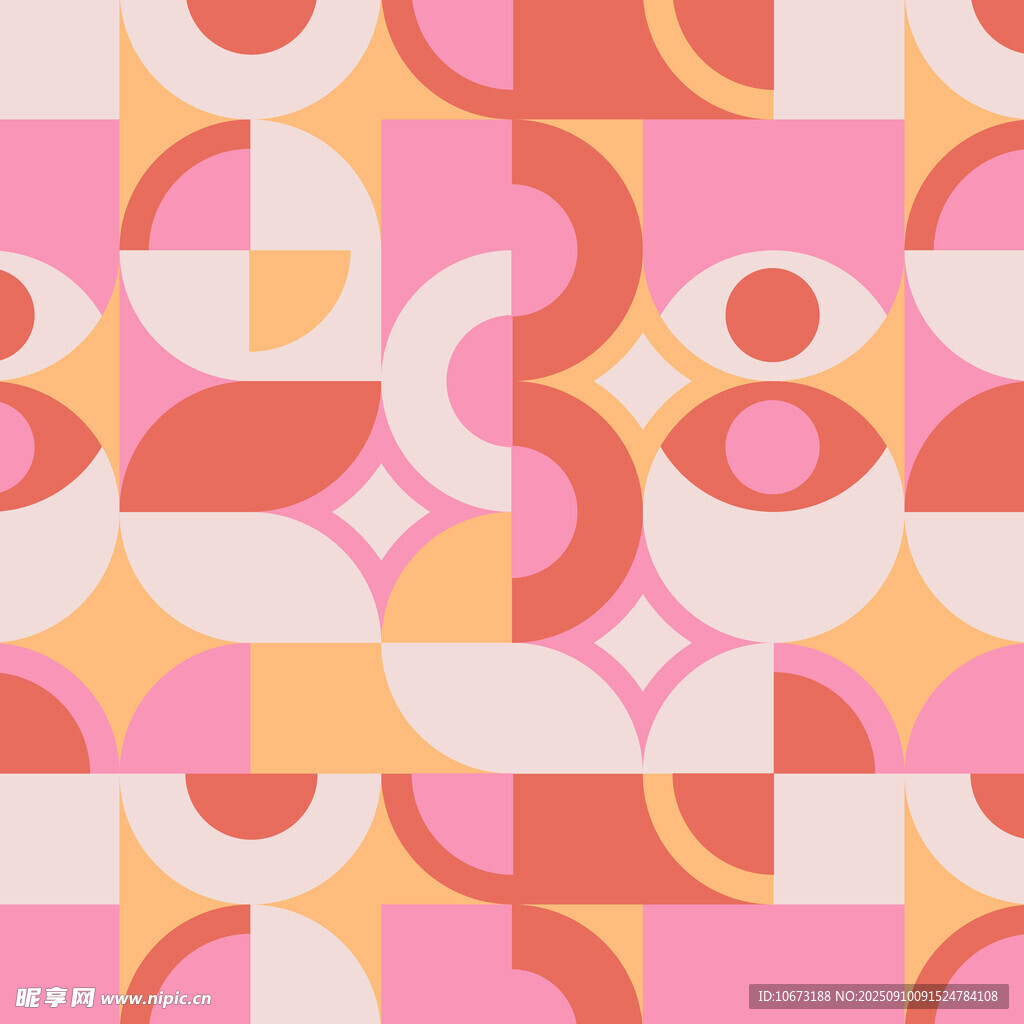 几何图案背景色彩缤纷