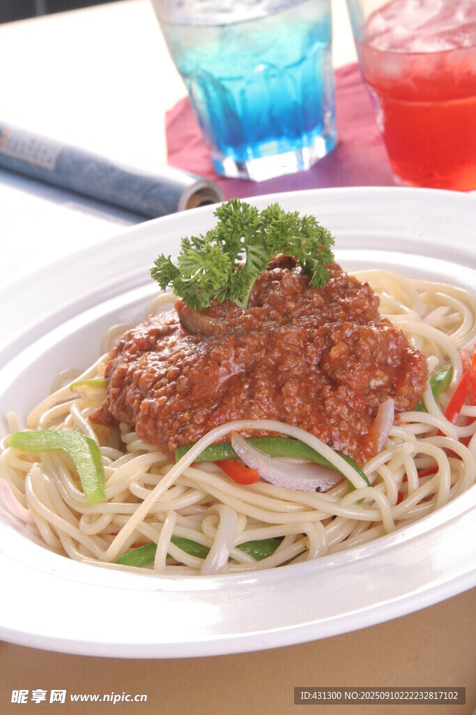 肉酱意面美味诱人呈现