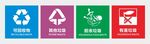 垃圾分类标识集合