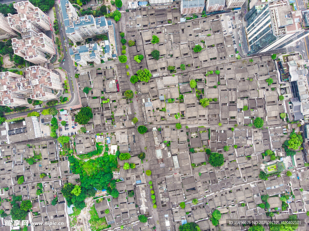 航拍福州三坊七巷