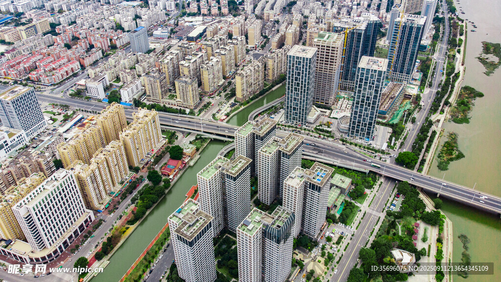 福建福州现代城市楼宇建筑