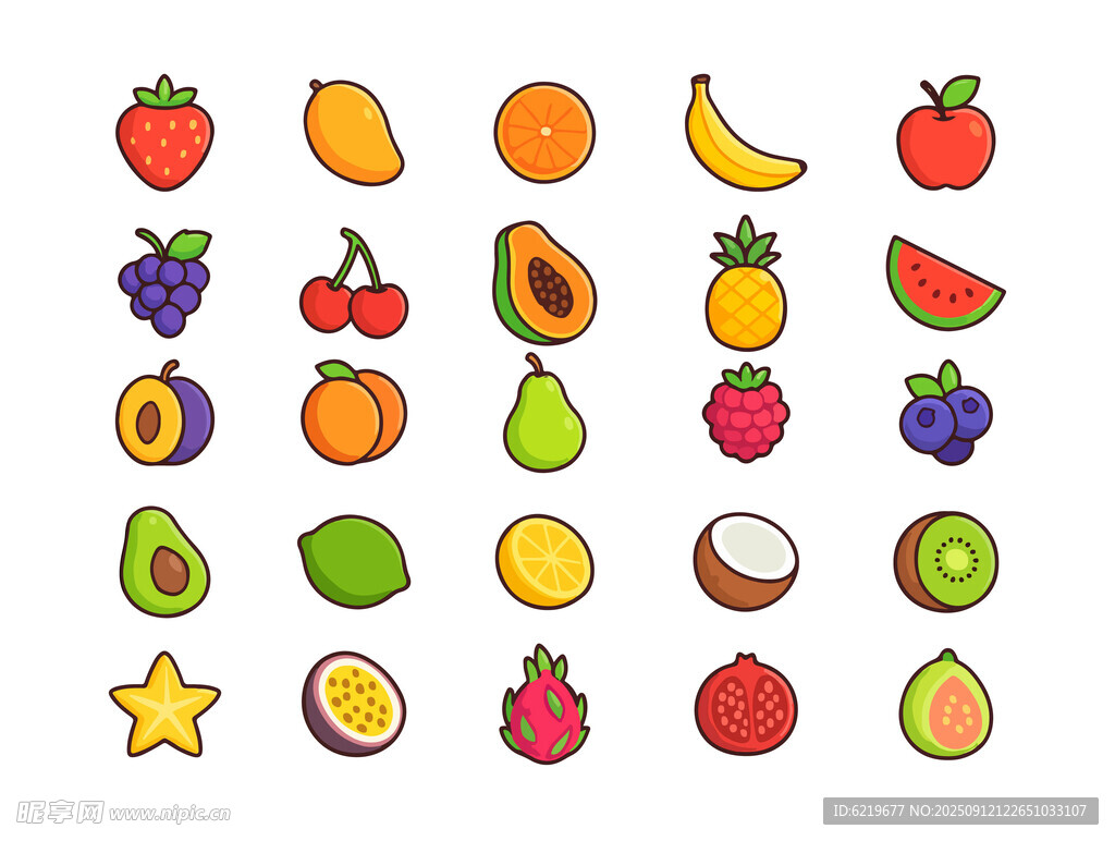 卡通水果