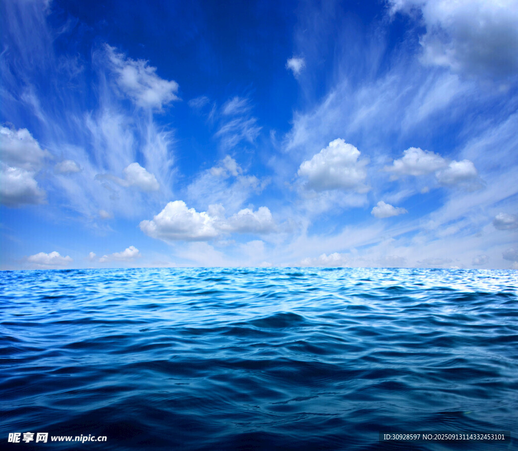 蓝天白云大海