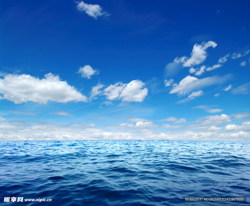 蓝天白云大海