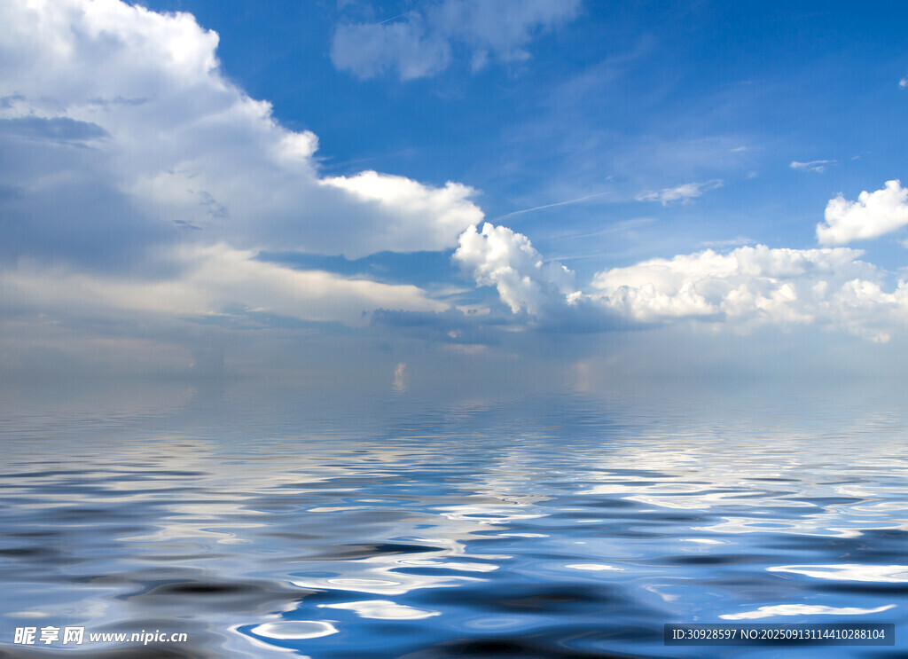 蓝天白云大海