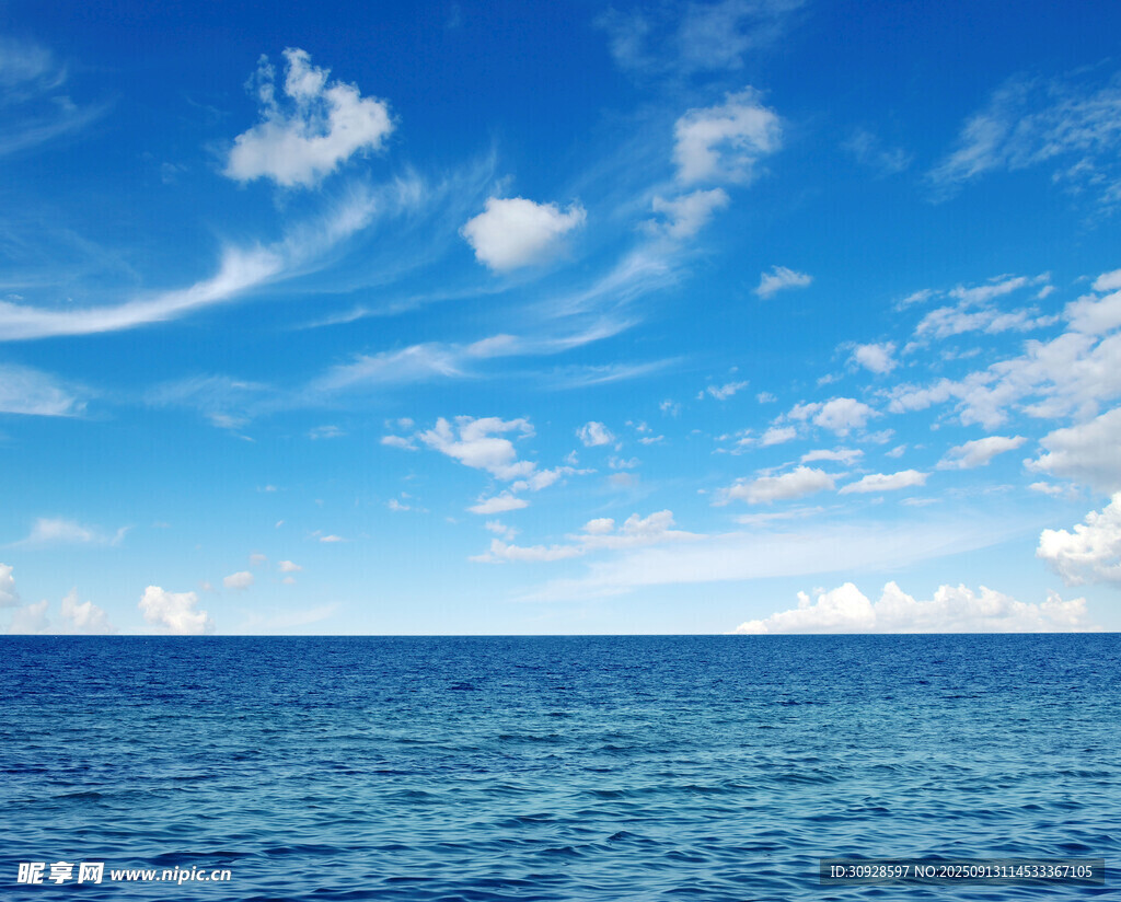 蓝天白云大海