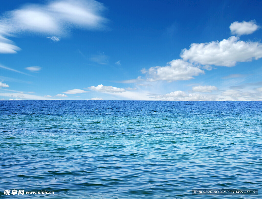 蓝天白云大海