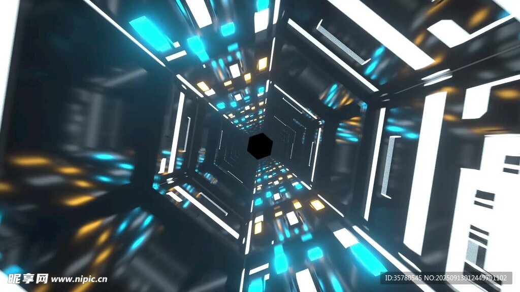 未来科技感的炫酷通道